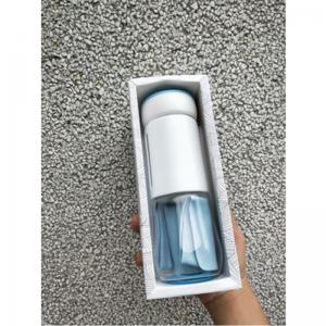 China high borosilicate glass bottle anti burst glass drinking bottle with polypropylene cover wholesale