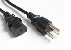 China American Universal 3 Prong AC Power Cord 10A 125V for personal computer with IEC C13 Connector wholesale