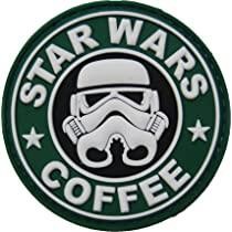 China 3D Custom Military Patch STAR WARS And COFFEE Army Green PVC Patches wholesale