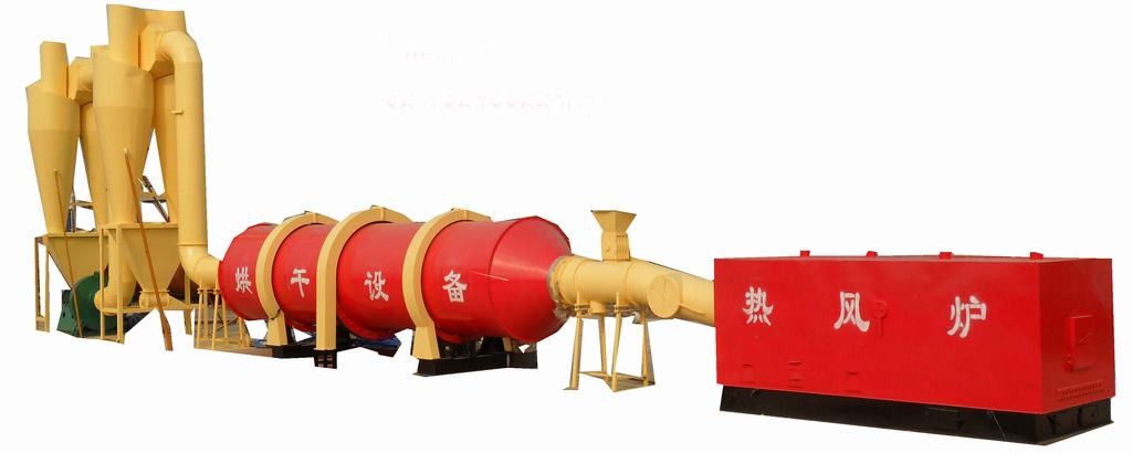 China 2.5M 2.8M Large Wood Powder Sand Rotary Drum Dryer Machine 22kw wholesale