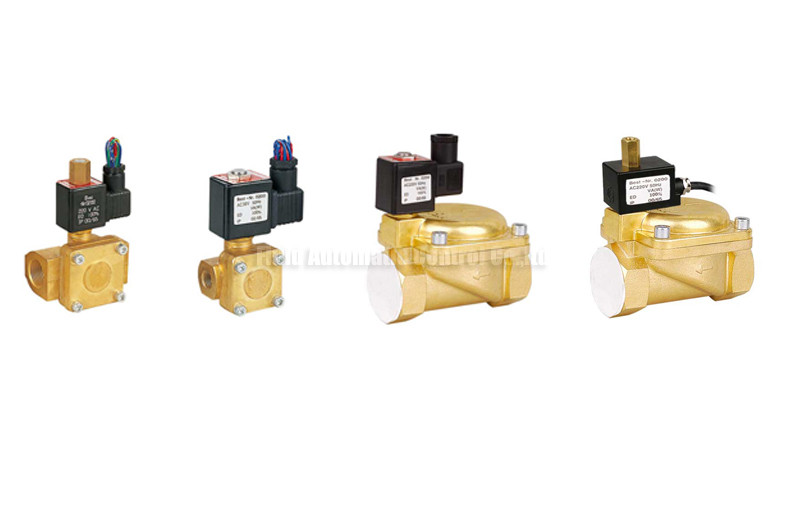 China Directly Acting 2 Way Pneumatic Solenoid Valve , 15 mm Water Brass Valve wholesale
