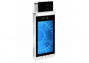 China Android OS Body Temperature Kiosk 15W Face Detection Access Control System wholesale