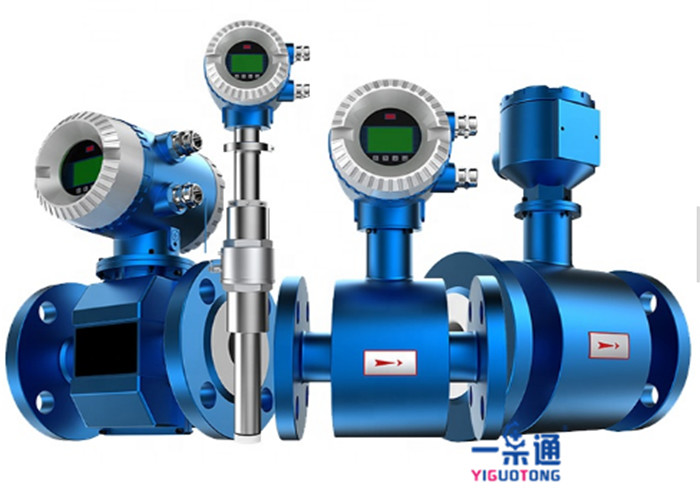 China Variable Area DN500 Flange Type Digital Water Flow Meter In Blue Color wholesale