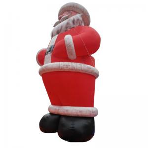 China 25ft Outdoor Event Inflatable Santa Claus Christmas Cartoon Character For Decoration wholesale