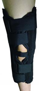 China Tri Panel Immobilizer Medical Knee Brace Breathable Polyester Velvet Material wholesale