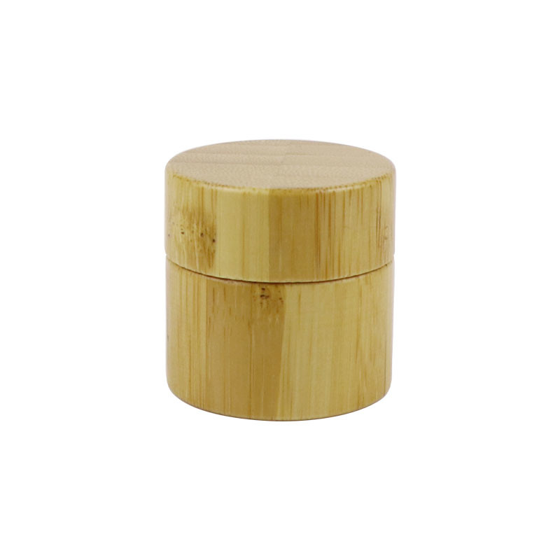 China Eco Friendly Bamboo Cosmetic Packaging 10g 15g 30g Cosmetic Bamboo Jar wholesale