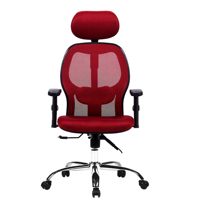 China Aluminium Base Fabric Desk Chair Nylon Arm High Back Mesh Office Chair wholesale