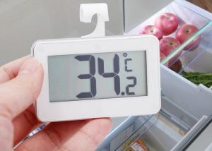China ABS Plastic Refrigerator Freezer Thermometer With Large LCD Display Screen wholesale