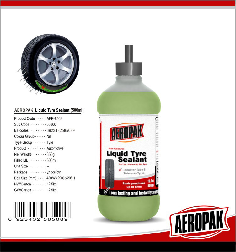 China Liuid Sealant Puncture Emergency Tyre Repair Auto Sealing Suitable For Tubeless Tyres wholesale