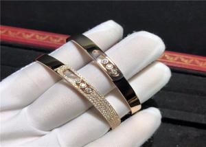 China handmade 18K Gold  Move Noa Bangle , Diamond Paved  Move Bracelet wholesale