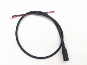 China Black PVC Molding Type Power Cable Assembly 28AWG / 22AWG Wine DC Jack 3.5*1.35 wholesale