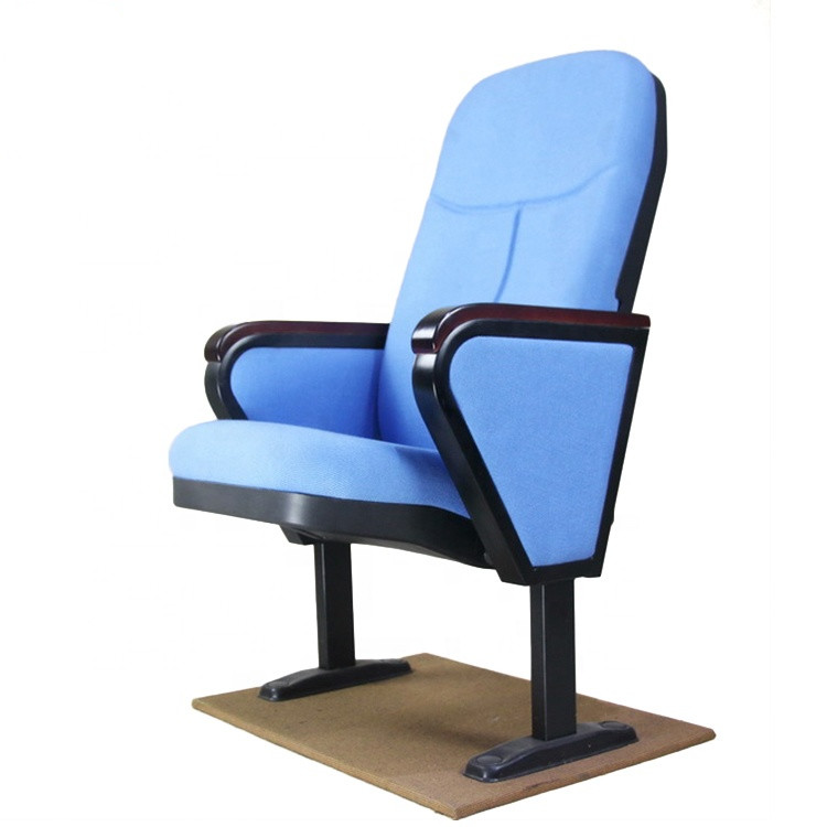 China OEM Home Theater Blue Auditorium Armchair For Church Padded wholesale
