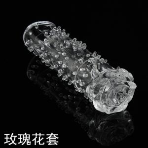 China Time Delay Penis Extender Sleeve Silicone Spike Dotted Ribbed Condoms wholesale