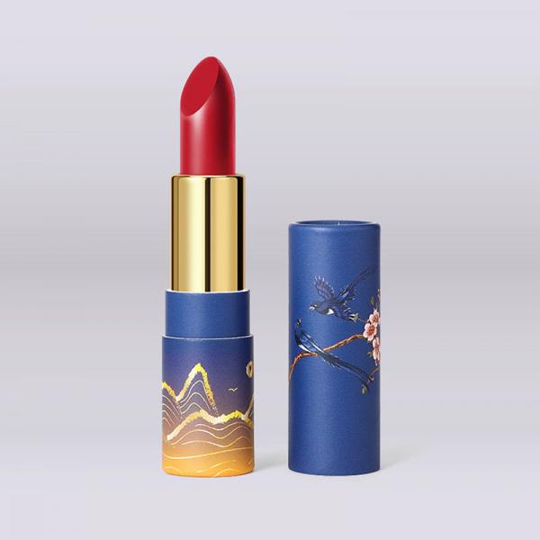 Empty Biodegradable Custom Cosmetic Paper Tube For Lipstick Packaging