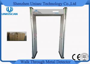 China Pass Through Portable Door Frame Metal Detector Gate 6/12/18 Zones At Airports wholesale