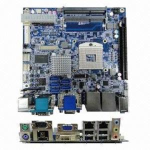 China Industrial Motherboard in Mini-ITX Form Factor with Intel Core i7, i5, i3, Celeron Processor and HM5 wholesale