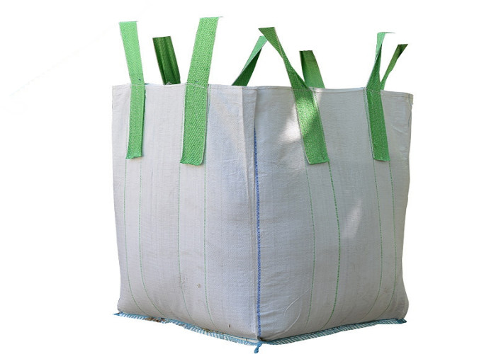 China Cross Corner Green Lifting PP Container Bag Full Open Top / Custom Size Founded wholesale