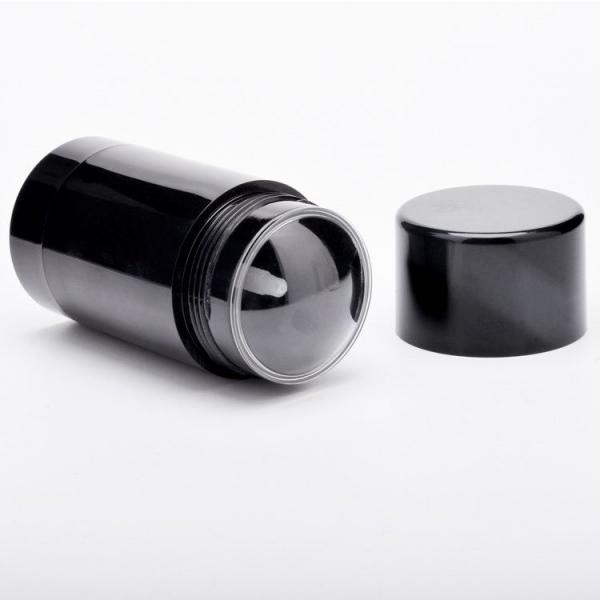 Black Empty Cosmetic Refillable Deodorant Tubes 30g 50g
