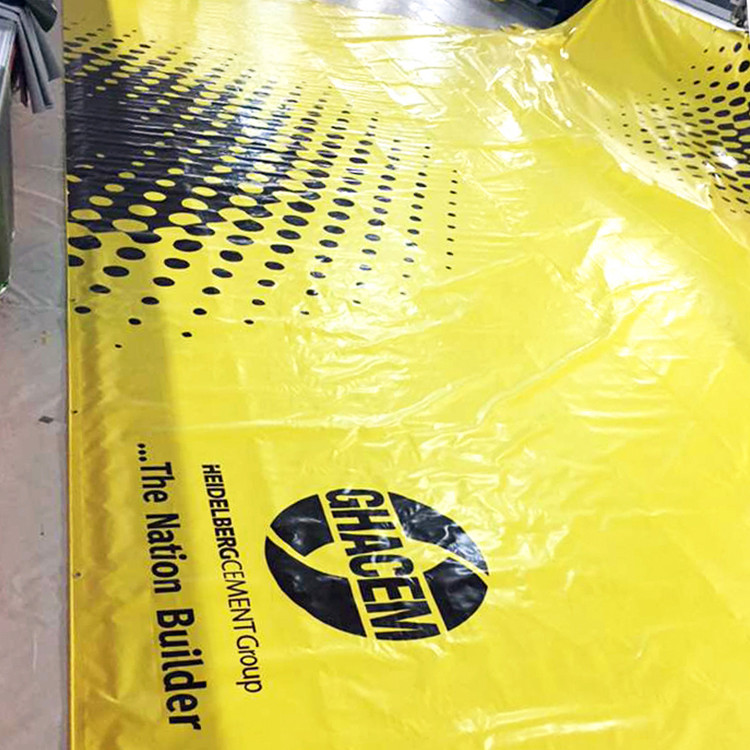 China 900 Gsm Heavy Duty PVC Tarpaulin Truck Cover For Cargo In Yellow Color wholesale