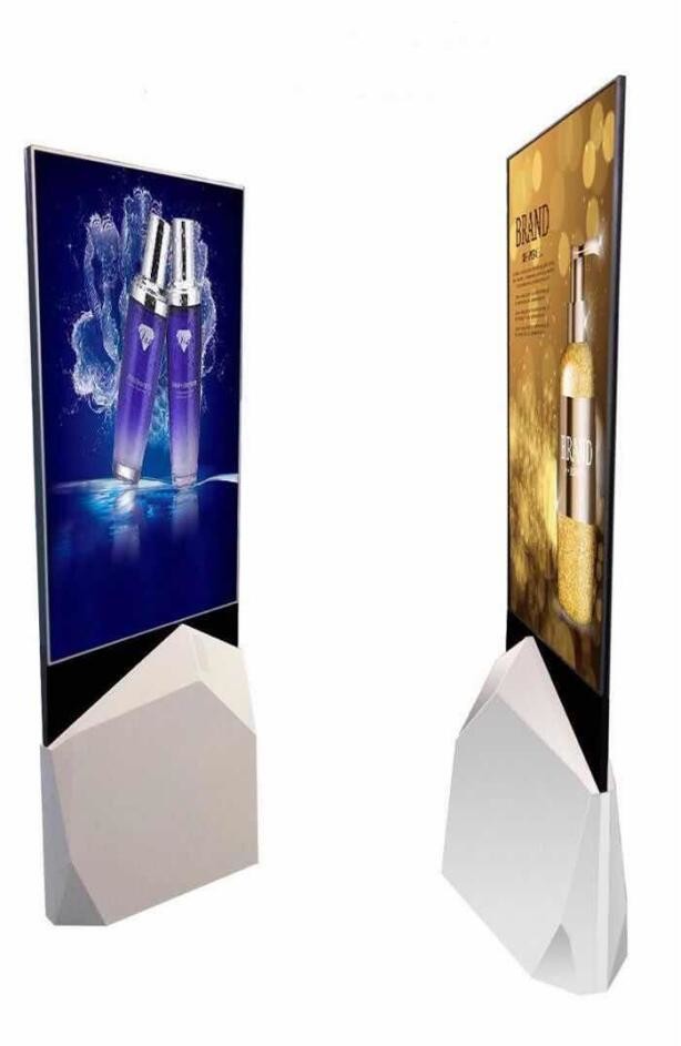 China 55'' OLED Screen Indoor Digital Signage , Super Slim Floor Standing Kiosk wholesale