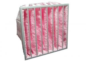 China HVAC System Glass Fiber Multi - Pocket Air Filter F6 - F8 Efficiency For Greenhouse wholesale