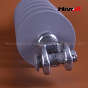 China Dead End 25kv Silicone Rubber Composite Insulator With Tongue And Clevis Connection Hardware wholesale
