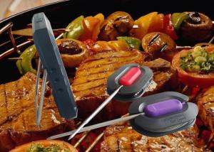 China Grill BBQ 4.0 Bluetooth Steak Thermometer With Six Probes ABS Plastic Case wholesale