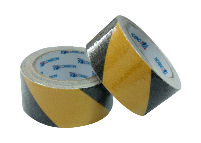 China Durable Viscosity Anti Slip Tape Yellow And Black / Subway Non Skid Safety Tape wholesale