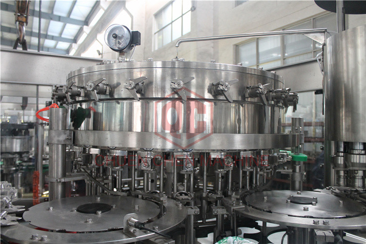 China 2000 - 6000BPH Carbonated Drink Filling Machine Counter Pressure Soda Bottling Equipment wholesale