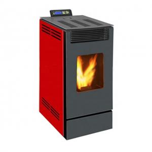 China CE ISO Red Wood Pellet Stove 10KW Pellet Heater Indoor wholesale