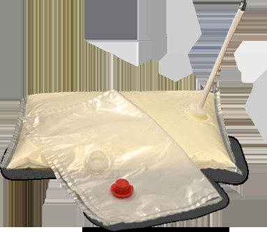 China 3 l Juice Flexible Alu Foil Bag Bib Aseptic Bag For Milk , Egg Liquid , Mayonnaise wholesale