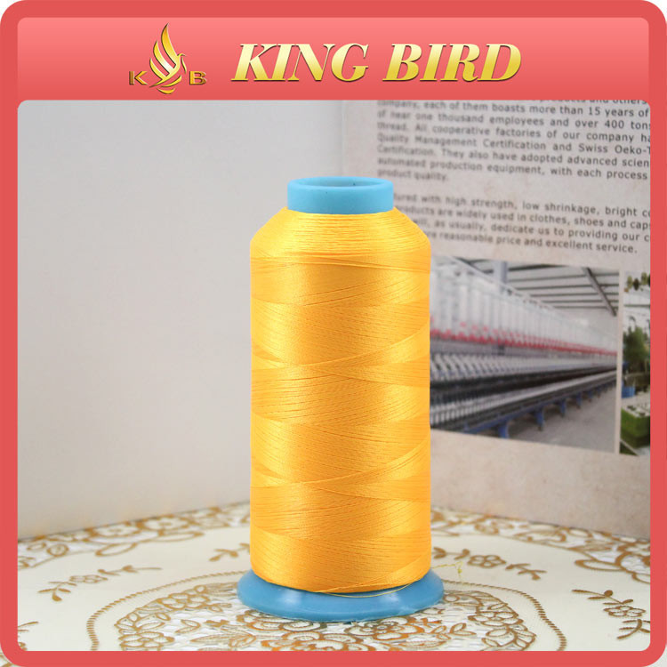 China 100% polyester  Machine Embroidery Polyester Filament Yarn 52g cone 108D/2 on sale