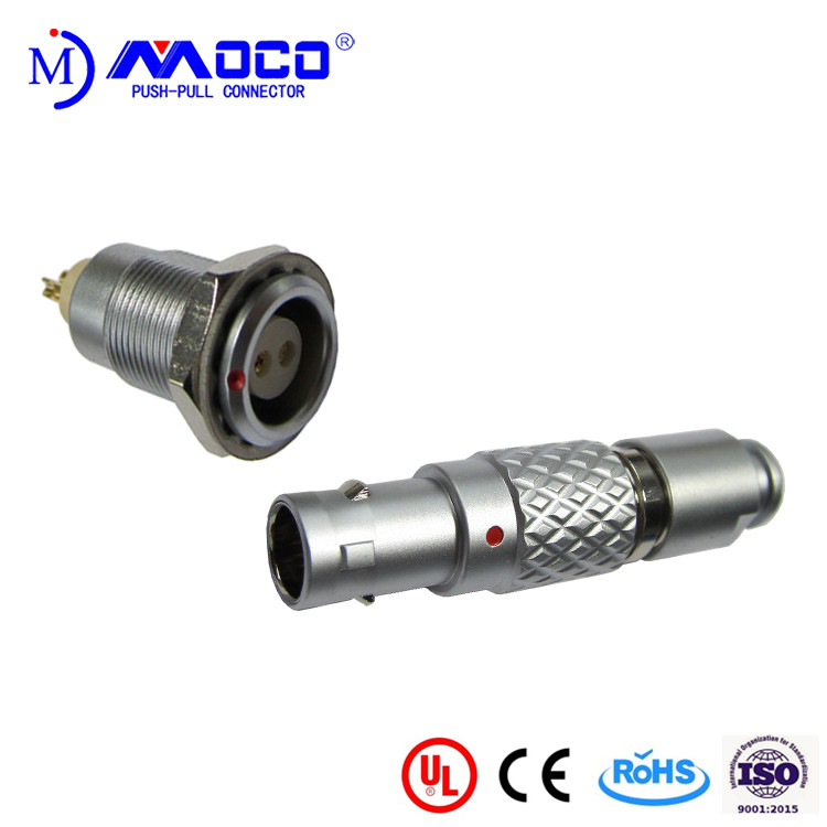 China 0B 2 pin male and female circular push pull connector for Infrared Camera wholesale