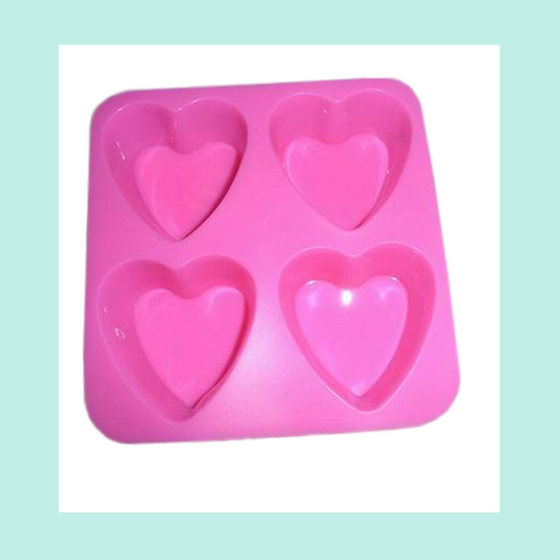 China 6 cavity flower silicone muffin cake molds ,4 cavity heart shape silicone cake molds wholesale