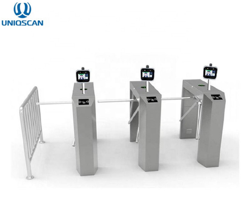 China 304 Stainless Steel Waist Height Turnstile With Face Recognition wholesale
