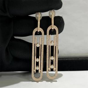 China wholesale designer brands 18k gold jewelry factor 18 karat gold diamond earrings for women wholesale