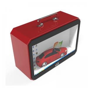 China Handle 3G Wifi Interactive Transparent LCD Showcase 22 Inch 450 Cd/m2 wholesale