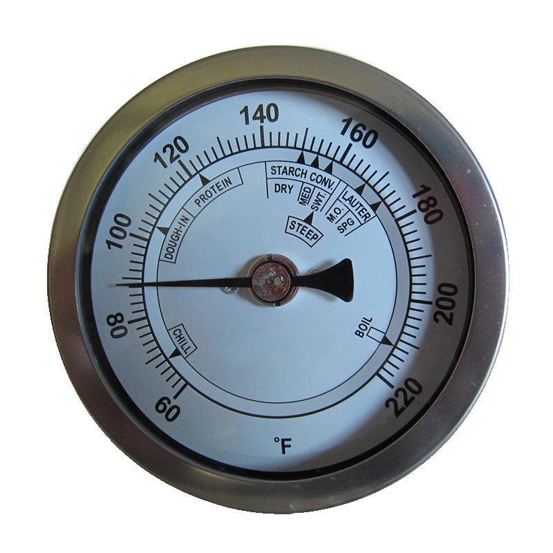 China 80mm Dial Bimetallic Weldless Brewing Thermometer wholesale