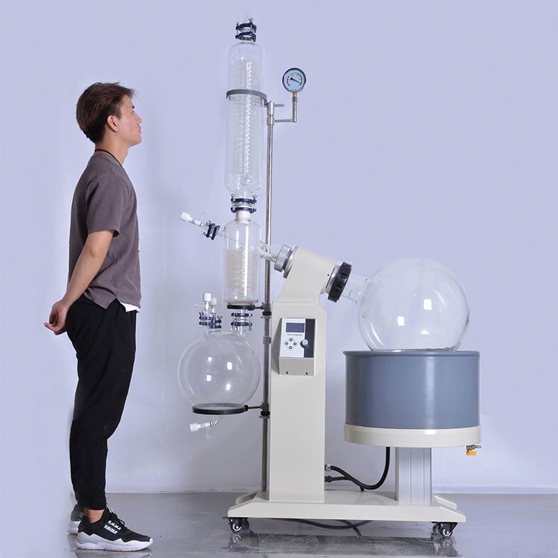 China 120rpm 50L Double Experimental Lab Rotary Evaporator 60W wholesale