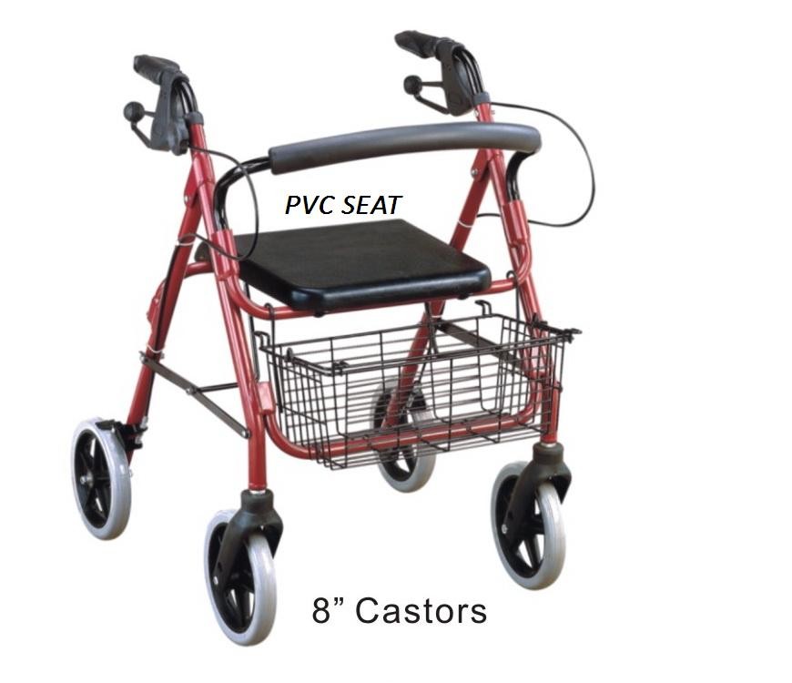 China Durable Shopping Rollator , Adults  Drive Medical Aluminum Rollator wholesale