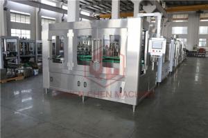 China 10000BPH Combi Glass Bottle Filling Machine Hot Fill Bottling Equipment With Return System wholesale