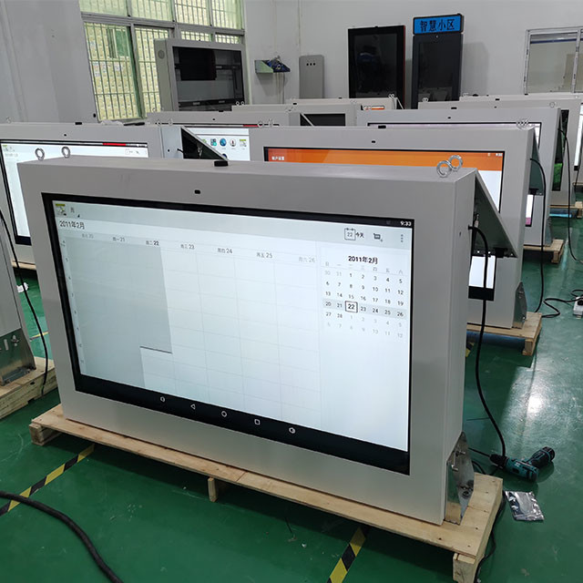 China AC240V 5ms Wall Mounted Lcd Kiosk FCC Capacitive Touch Screen wholesale