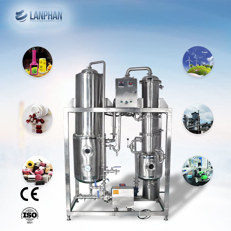 China 20L Falling Film Evaporator Ethanol Distillation Tower Thin Layer wholesale