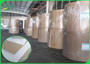 China 450gsm C1S Grey Back Paper For Carton Width 1300mm Jumbo Roll wholesale