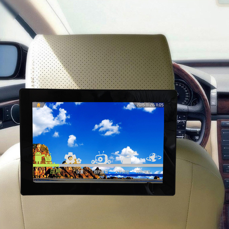 China 10.1 inch 3G/4G/wifi touch screen Taxi ad player IPS  digital signage seat back tv for taxi/bus car roof advertising wholesale