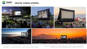 China Outdoor Inflatable Movie Screen Removable Portable Air Projector Screen wholesale