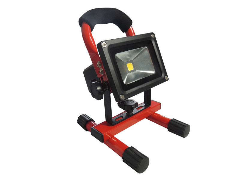 China Emergency Portable Red / Yellow LED Flood Lights Epistar COB IP65 With Car Charger wholesale