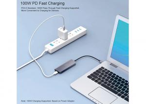 China 100W PD 4 Port USB 2.0 USB Type C Docking Station With OTG Adapter Cable wholesale