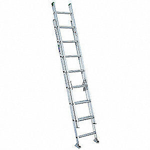 China 16 Ft Extension Aluminium Alloy Ladder D - Rung Shape Slip Resistant wholesale