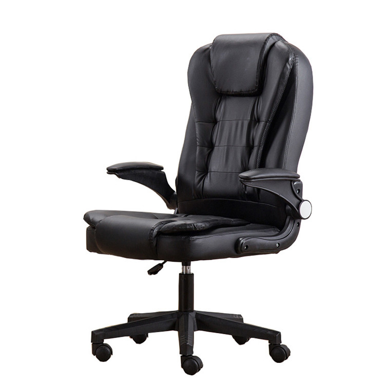 China PVC High Back Executive Eather Chair 11kg Adjustable Swivel Armrest wholesale